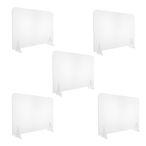 5 Pizarras Acrílicas Transparentes Toddmomy con Soporte Plegable para Mesa de Oficina