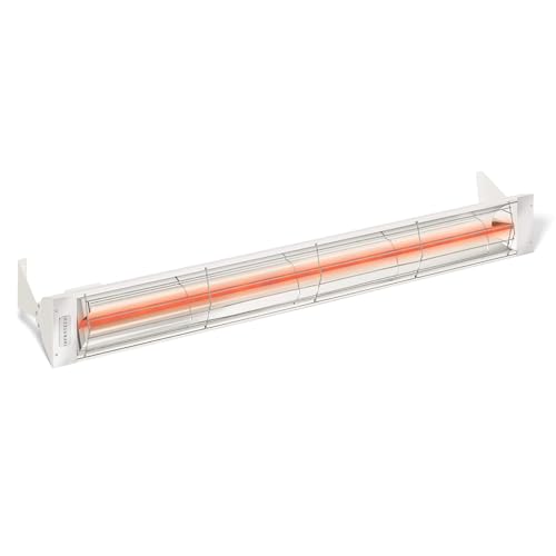 Infratech W-4024 WH Stainless Steel 61.25” Single Element Fixture 4000 Watt, 240 Volt, White Finish