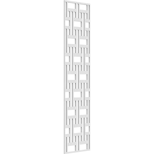 Image of 11 3 /8 inchW x 47 3 /8 inchH x 3 /8 inchT Denton Decorative Fretwork Wall Panels in Architectural Grade PVC