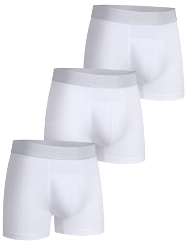 Men's Underwear Boxer Briefs 3 Pack, Soft Comfortable Underwear with ComfortFlex Waistband, Moisture Wicking, 3