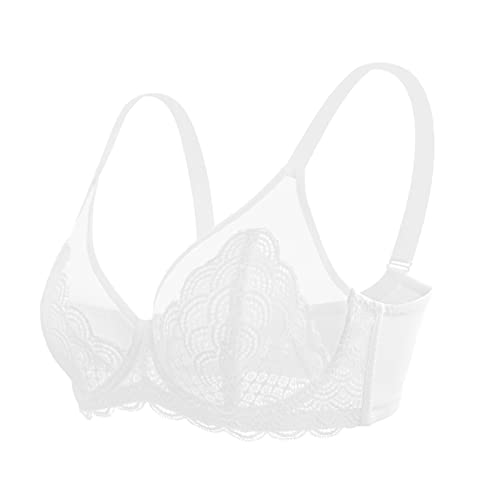 Image of HSIA Minimizer Bras for Women Large Bust Full Coverage Lace Plus Size Bra - Mermaid Scales