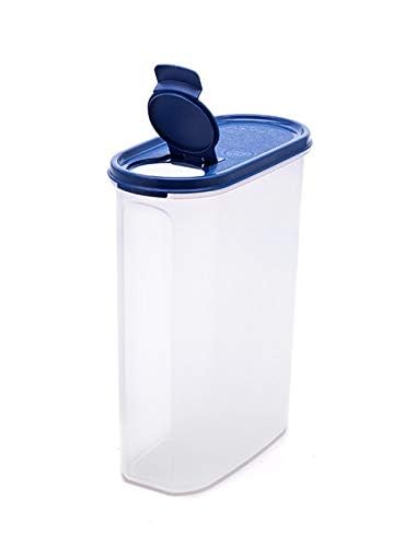 SIGNORA WARE Modular Cereal BPA Free Plastic Multipurpose Container | Microwave & Dishwasher Safe | Airtight & Leakproof | Kitchen & Pantry Storage | Ideal For Sugar, Rice & Nuts (Modblue | 2.3 Ltr)