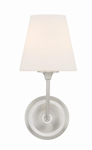 Image of Crystorama Libby Langdon Sylvan 6'' Brushed Nickel Sconce