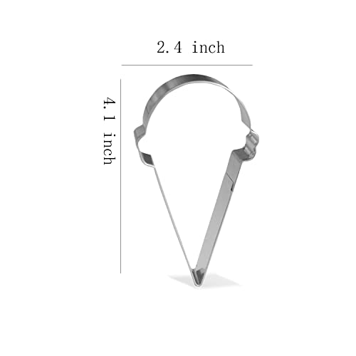 Keewah Ice Cream Cookie Cutter - 4.1 X 2.4 Inch - Stainless Steel #TOP29