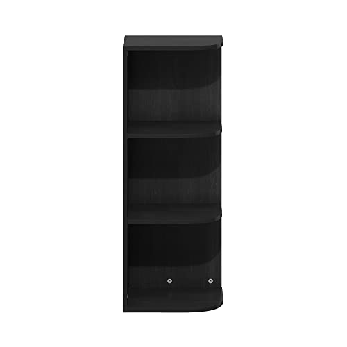 image for Furinno PASIR Book Shelf, 3-Tier Corner Bookshelf, Open Shelves Bookca