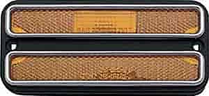 1968-72 Front Side Marker Lamp with Chrome Amber