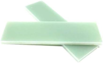 SuperDi G10 Scales Natural JADE GREEN 1/4" X 1.5" X 5.5" Knife Handle Grip Slabs