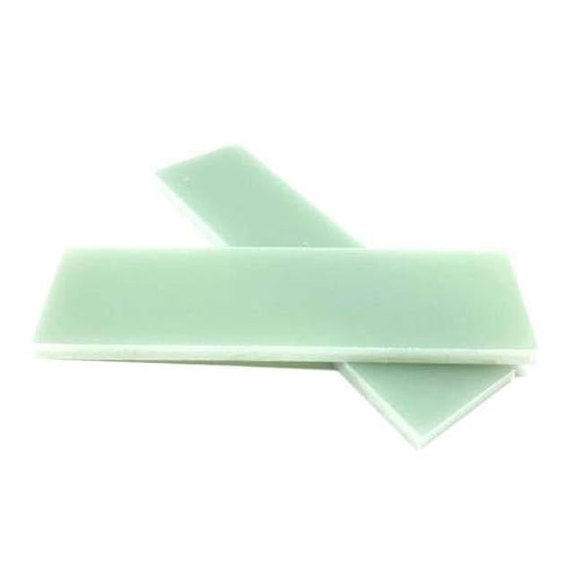 SuperDi G10 Scales Natural JADE GREEN 1/4 X 1.5 X 5.5 Knife Handle Grip Slabs