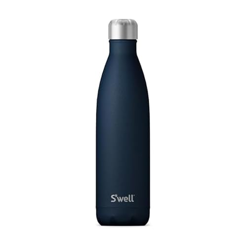 S'well Stainless Steel Water Bottle, 25oz, Azurite, Triple Layered Vacuum Insulated Containers Keeps Drinks Cold for 48 Hours and Hot for 24, BPA Free, Perfect for On the Go