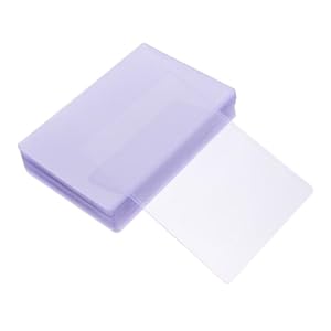 Lurrose 50 Stück Klarsichthüllen für Karten