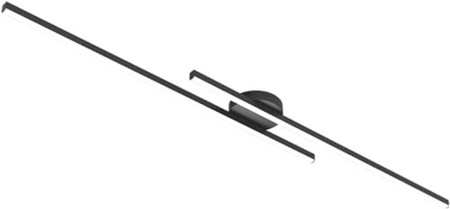 Plafonnier linéaire minimaliste haut de gamme noir 130cm à éclairage variable - 2