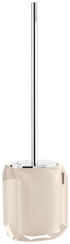 Gedy Chanelle Toilet Brush, Resin, Beige, 8.6 x 10.6 x 45.7