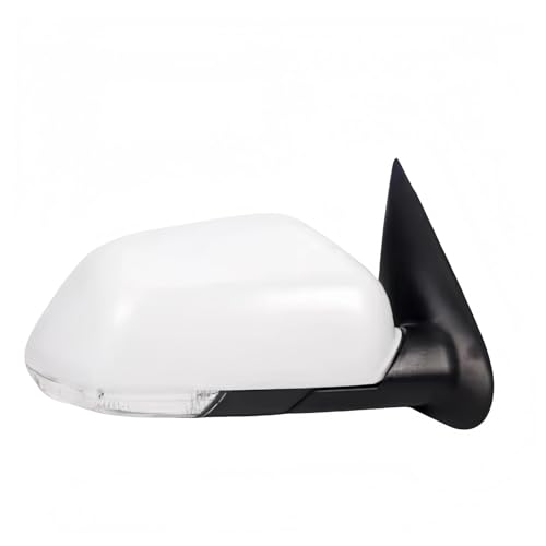 VEGFBOWA オートアウトサイドドアバックミラーアセンブリ 左/右対応 VW Skoda Octavia 2006 2007 2006 2008-2012 カーアクセサリー(Brown)