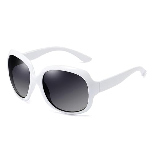 Lunettes de soleil rondes surdimensionnées polarisées tendance UV400