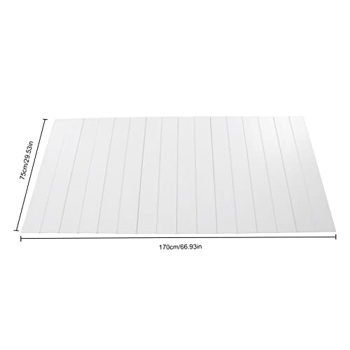 Couverture de baignoire pliable blanche | Pont isolation et plateau 5 kg - 9