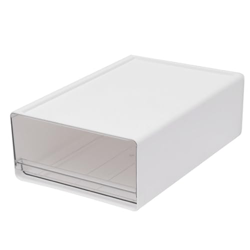 Boîte de rangement de bureau transparent tiroir plastique A4 - 2