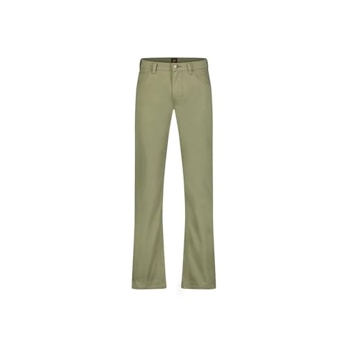 Jeans Lee Daren Green 34/34 homme slim droit à braguette zippée couleur vert