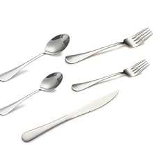 Image of 8.1-Inch Stainless Steel Dinner Spoons Set of 8, Heavy Duty Silverware Spoons, Mirror Polished Metal Table Spoons, Dishwasher Safe Flatware for Home Kitchen Restaurant
