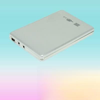 Caja externa para disco duro USB SATA de 2.5 pulgadas de aluminio plateado miniatura 1