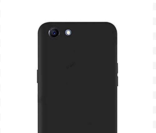 Image of Mobile Back Cover Case for Realme 1 (Silicone Case|CameraProtection|Black SC1510)