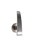 Gesamtlänge ca. 70 mm DécoProfi Raffhalter/Raffhaken/Schalhalter für Gardinen, Metall Edelstahloptik