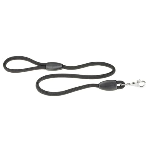 Ferplast Guinzaglio per Cani SPORT, Guinzaglio Lungo per Cani, Lunghina 2 m, Guinzaglio Addestramento, Guinzaglio in Cordino di Nylon con Moschettone e Maniglia, Lunghezza 2 metri, Nero
