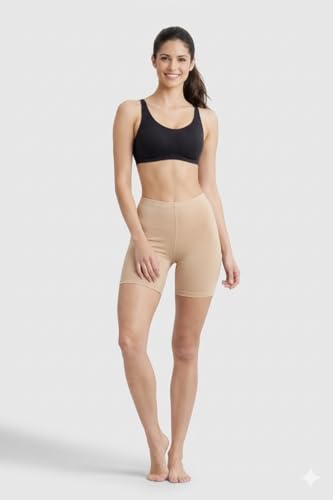 Image of ICEDIVE Women's High Coverage Super Combed Cotton Elastane Stretch Mid Waist Shorties
