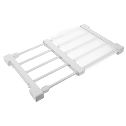 SOESFOUFU Adjustable Closet Shelf Divider Tension Storage Rack for Efficient Organization No Punching Installation Expands for Kitchen Cabinets and Closets