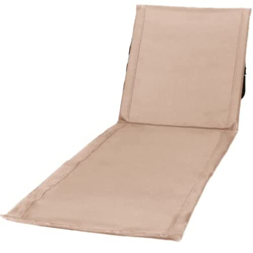 Unipride Beach Chair For Adults With Back Support Folding Lightweight Travel Essential - Camping Chairs, Backpack Lounge Lawn Chair For Outdoor Camping Gear And Sun Tanning - Beige #TOP12