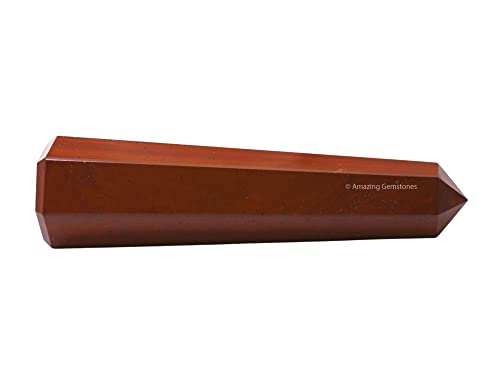 Image of Amazing Gemstone Red Jasper Crystal Towers - Natural Healing Crystal Point Obelisk for Reiki Healing and Crystal Grid (3 inch to 4 inch INCH)