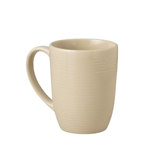 Image of Clay Craft Fine Ceramic Horizon Microwave Safe Coffee & Milk Mug, 360Ml, 1 Piece, Ivory, Mug for Coffee, Ideal for Gifting, Perfect for Home & Office