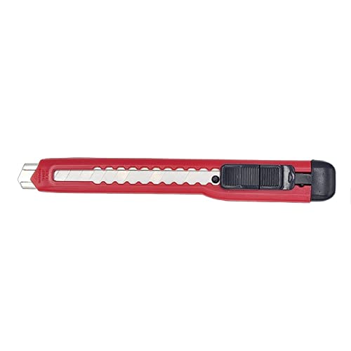 Mini Cuttermesser Kartonmesser mit Metallschiene und 9mm Abbrechklinge - 48er-Pack