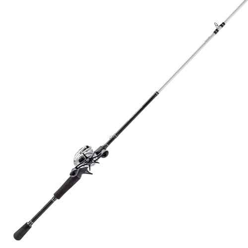 Lews Accel Baitcast Reel and Fishing Rod Combo 7-Foot 1-Piece Rod Medium Power RH Retrieve Reel