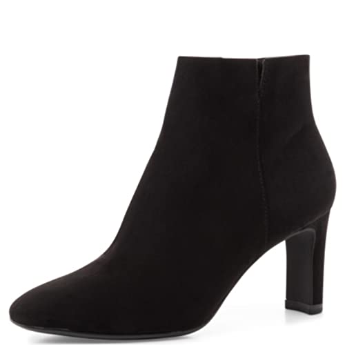 Tamaris Femme Bottines, Dame Bottines,Demi-Bottes,Bottine,Haut de la Cheville,Fermeture éclair,Black,38 EU