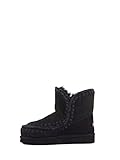 botas mou cuña Material: Montón. Mou Eskimo 18 Stivaletti Donna Neri ESKIMO18BKBK