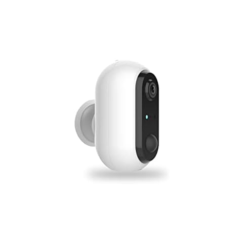 Security Camera Outdoor Wireless, Rechargeable Battery-Powered Home Security Camera, Surveillance WiFi 1080P Camera, with 18650mAh Battery, PIR Motion Detection, 2-Way Audio, Night Vision/Waterproof Cover