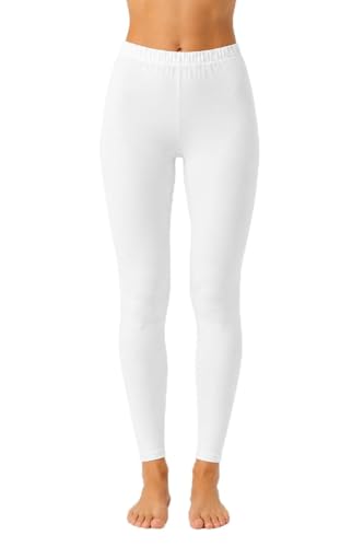 Image of Women's Cotton Lycra Ankle Length Leggings | Soft & Stretchable Everyday Wear
