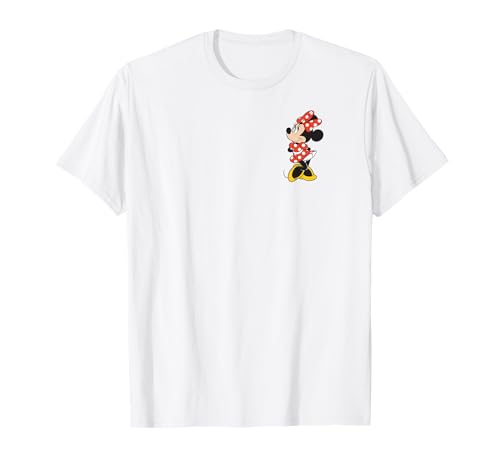 Disney Minnie Mouse Classic Polka Dot Dress Pocket Logo T-Shirt