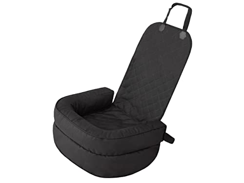 Seggiolino auto per cani, coperta per cani, sedile posteriore, trasportino per cani, cuccia per cani, cestino per cani, colore nero Oxford, 42 x 55 cm