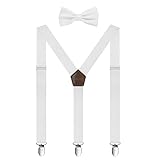 CONJUNTO DE BRAZO Y CORBATA: cada pieza de corsé viene con una corbata de moño. La pajarita preatada de color a juego con tirantes le daría un aspecto nítido y llamativo en cualquier ocasión. Tenga en cuenta que pueden tener una ligera discrepancia de color entre los tirantes y la pajarita, ya que están hechos de diferentes materiales.