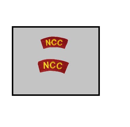NCC Shoulder Badge (Red)- One Set