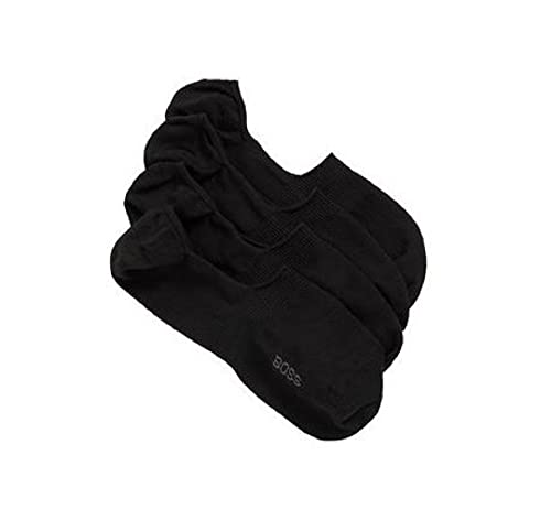 BOSS Men's 2 Pack No Show Cotton Blend Socks