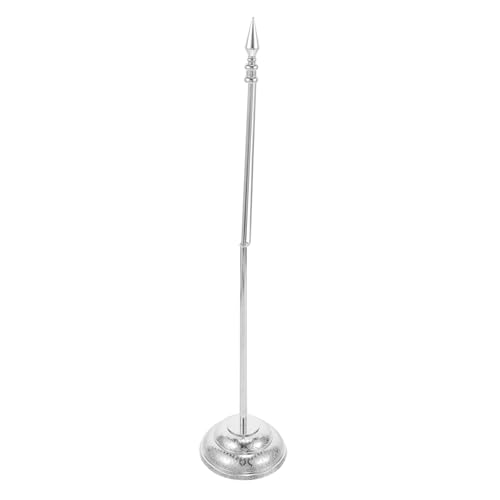 FONDOTIN de Mesa Caminos de Mesa Table Runner Poste Extensible de Base de la Base de Resistente al Desgaste Pedestal de Universal Planchar Silver