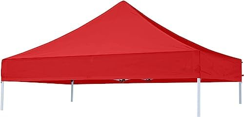 Deluxe 10x10 Feet Gazebo - Premium Outdoor Retreat with Enhanced Features (Only Gazebo Top Fabric) (Red)-image-49