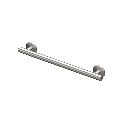 Gatco 853 Latitude II 18 Inch Grab Bar, ADA Compliant, Stainless Steel Bathroom Handicap Safety Bar, for Shower and Bathtub
