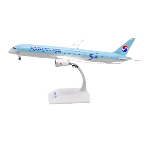 Réplica de modelos de aviones metálica Korean Air B787-9 HL8082 de 31 cm con detalles exclusivos