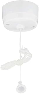 Merriway BH02684 2-Way Ceiling Switch Bathroom Pull Cord, Round 5 Amp-White