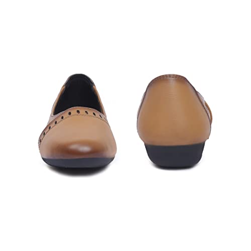 Image of Zoom Shoes Leather Casual /Formal Bellies for Women /Girls Adults Super Comfortable with Lightweight and Slip Resistant Sole A-125