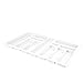 BigDean Universal Besteckeinsatz für Schubladen 80 cm - Zuschneidbar - 730x490mm - Schubladeneinsatz aus Kunststoff, Besteckkasten weiß, Made in Europe