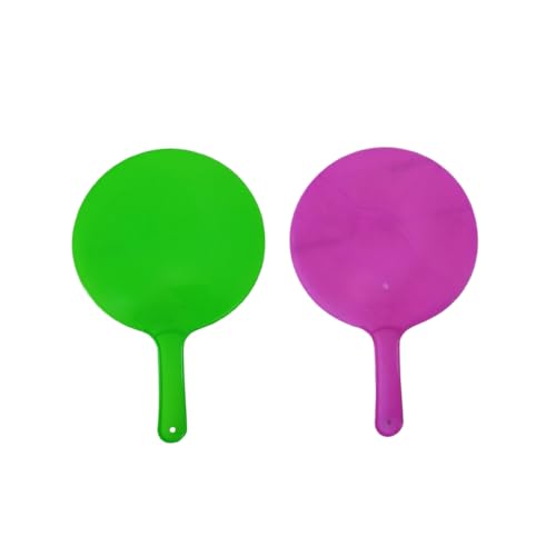 Image of Multicolor Plastic Handheld Summer Cooling Fan - Lightweight Thin Manual Hand Fan with Strong Airflow | Attractive Traditional Design | Easy to Carry Outdoor Travel Fan